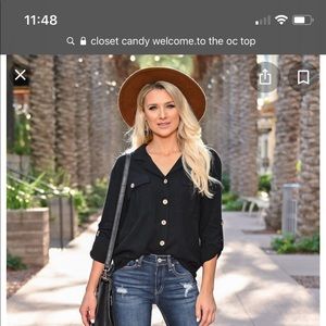 NWT Closet Candy Welcome to the OC top